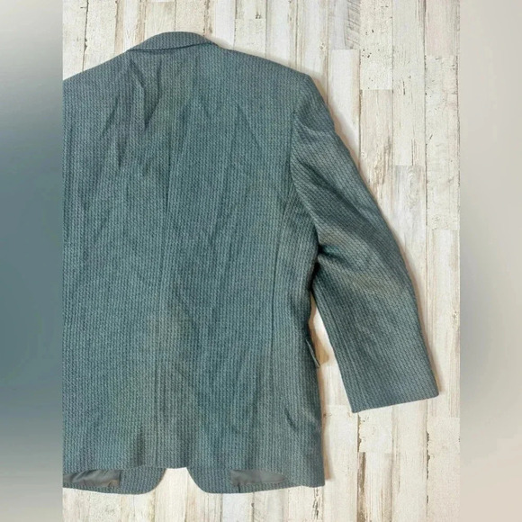 Pierre Balmain Wool Alpaca Blazer Jacket Green Size 39S - Picture 7 of 11